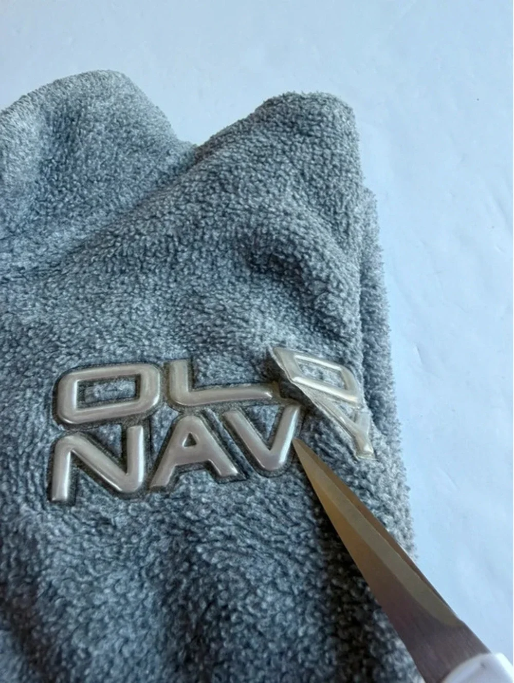 Vintage Y2K Old Navy Toddler Grey Fleece Quarter-Zip Pullover 2T
